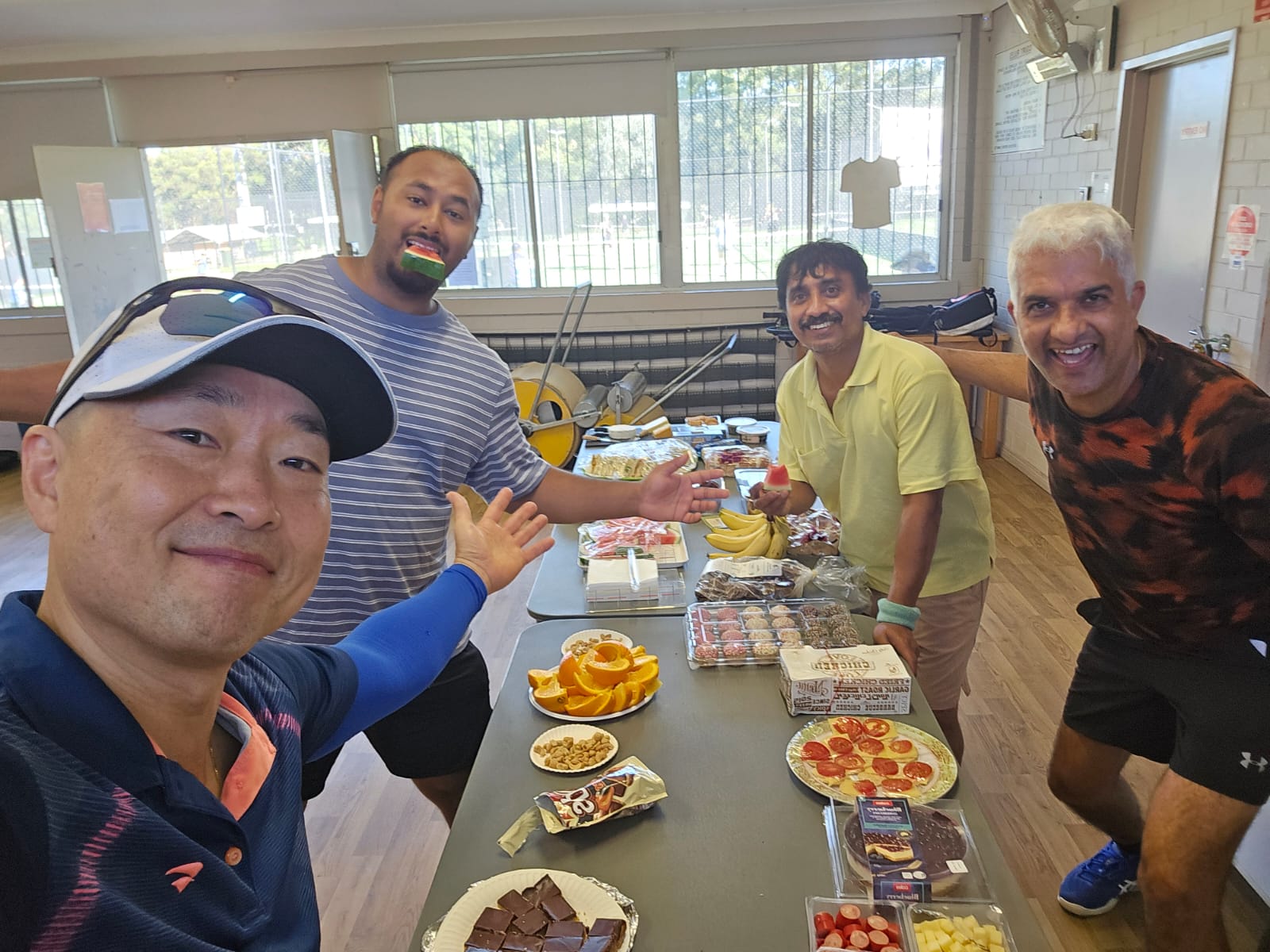 Attacking the food table